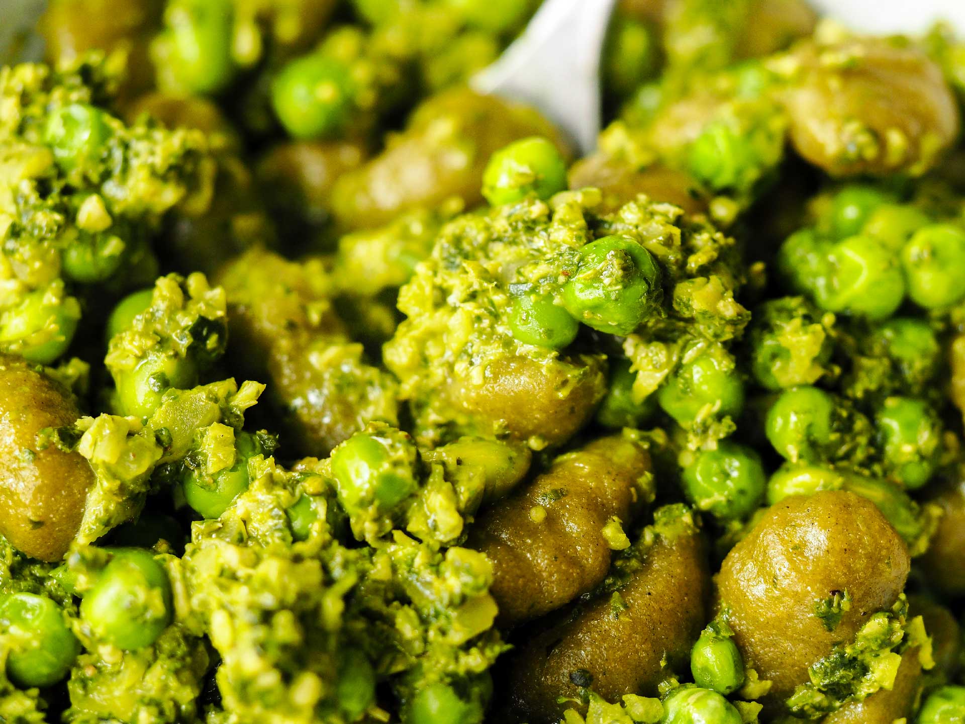 Go On Green Gnocchi Closeup